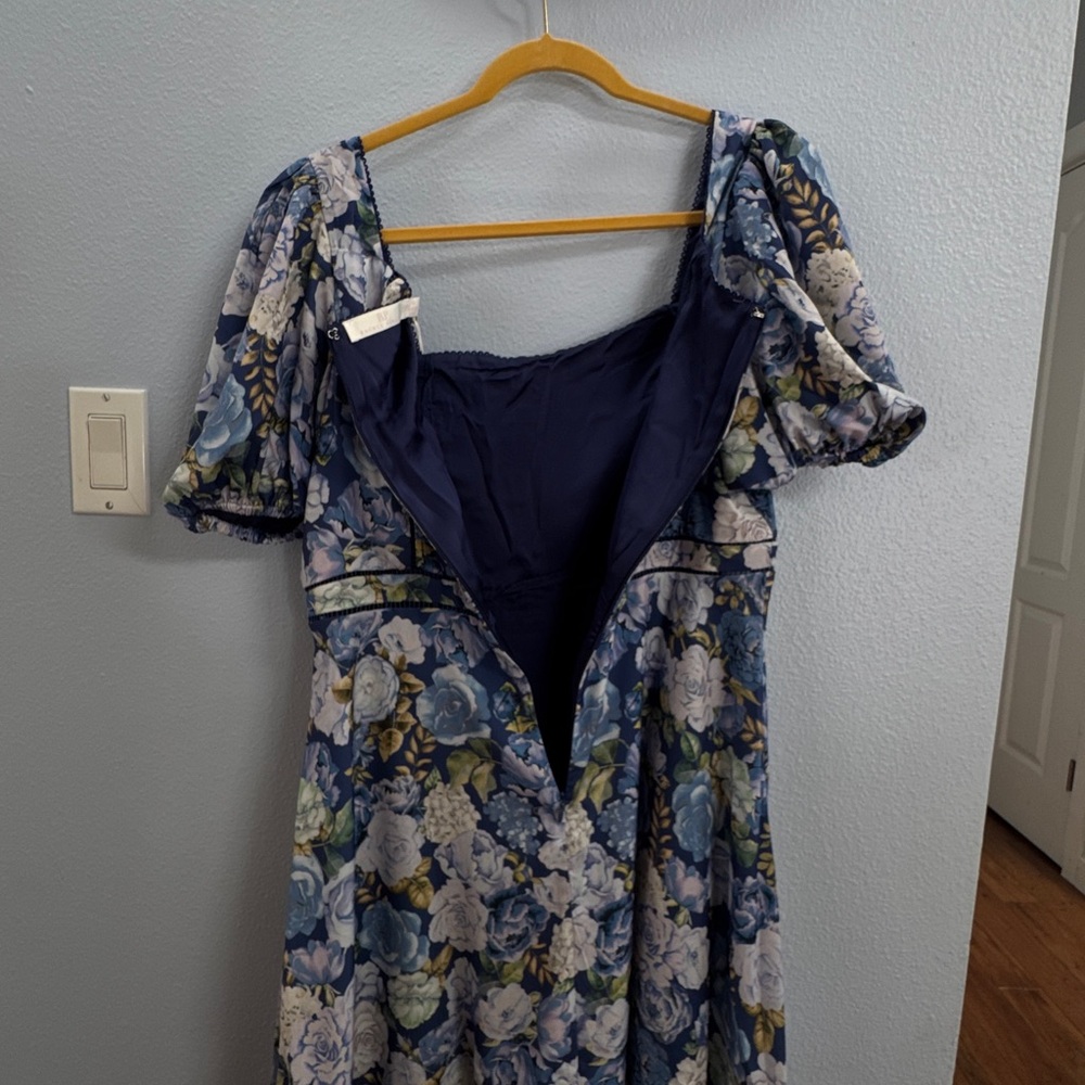 Rachel Parcell Floral Blue Robe - Picture 8 of 15